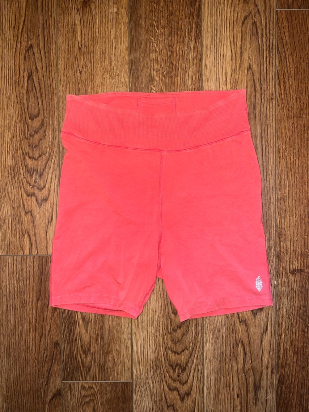 Free People Coral High-Rise Bike Shorts